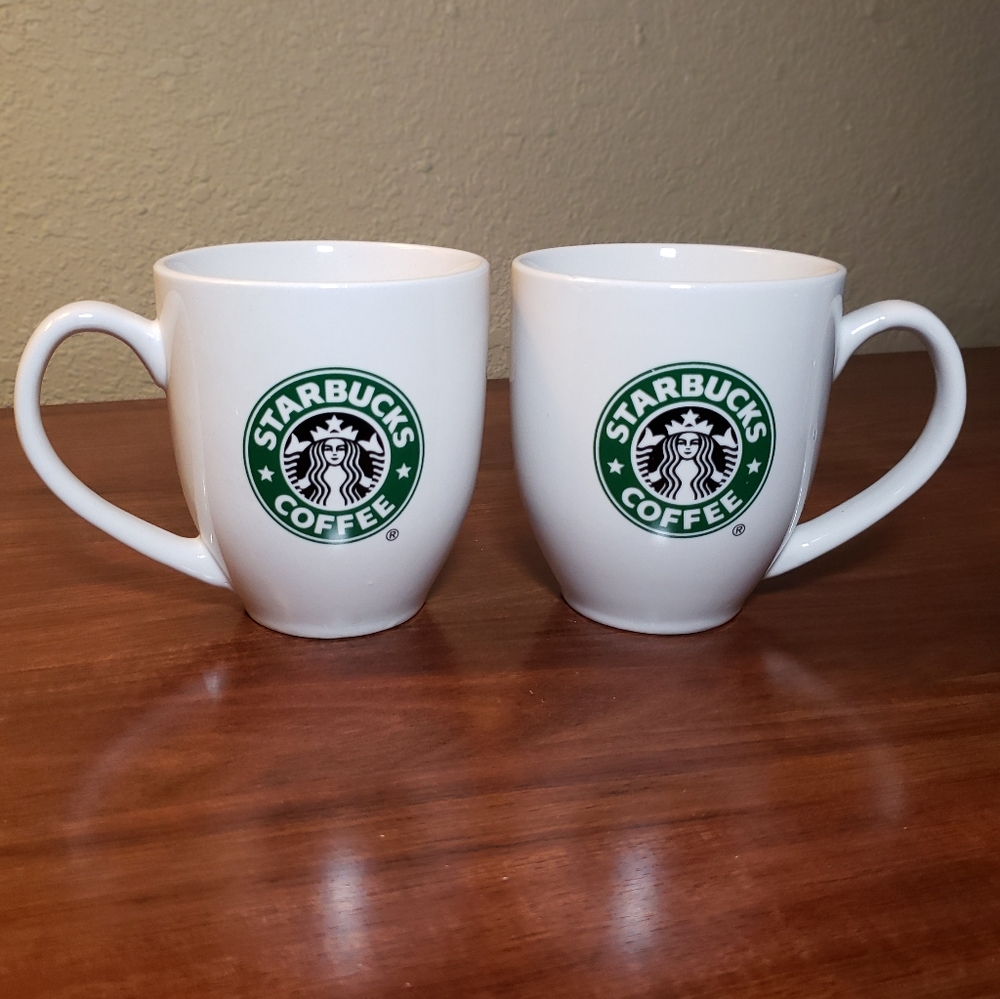 Pair of Starbucks mugs